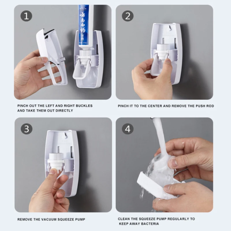 Automatic Toothpaste Dispenser - огляд і ціна Wall Anchor Plastic