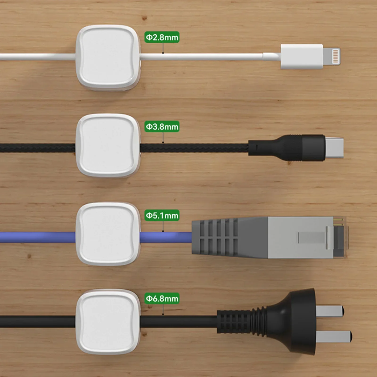 6/12/24PCS Magnetic Cable Orga - огляд і ціна Wall Anchor Plastic