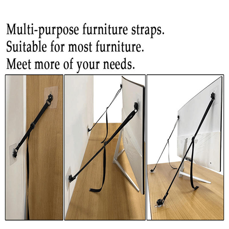 2 Pack Adjustable TV Safety St - огляд і ціна Wall Anchor Plastic