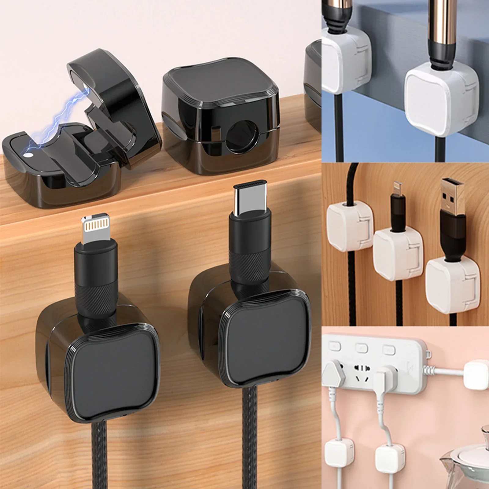 24/6PCS Magnetic Cable Organis - огляд і ціна Wall Anchor Plastic