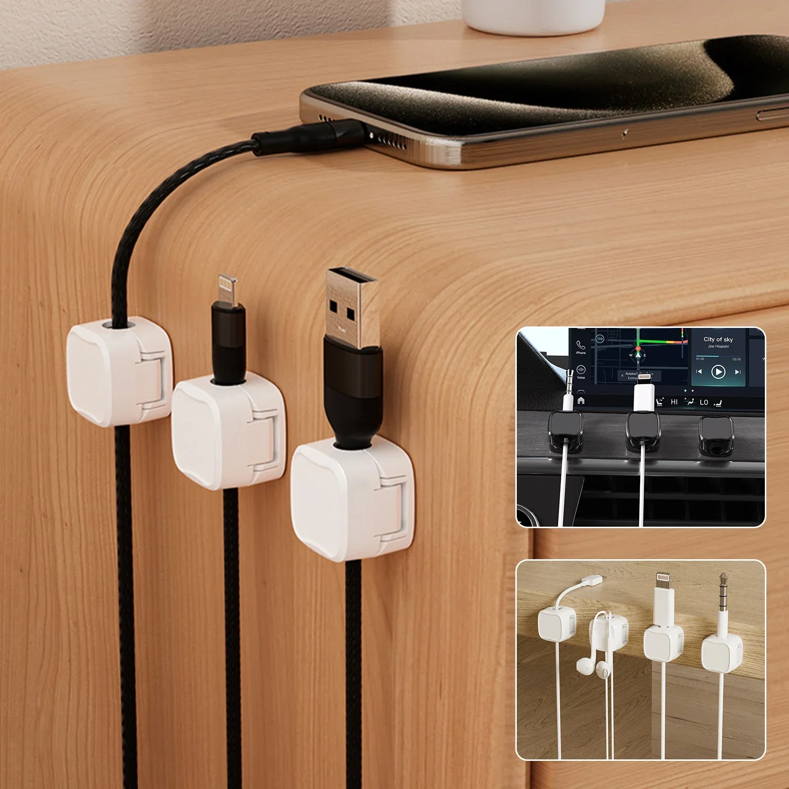 24/6PCS Magnetic Cable Organis - огляд і ціна Wall Anchor Plastic