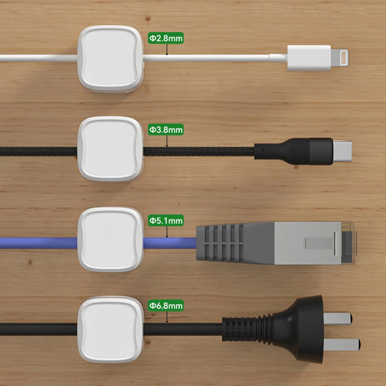 24/6PCS Magnetic Cable Organis - огляд і ціна Wall Anchor Plastic