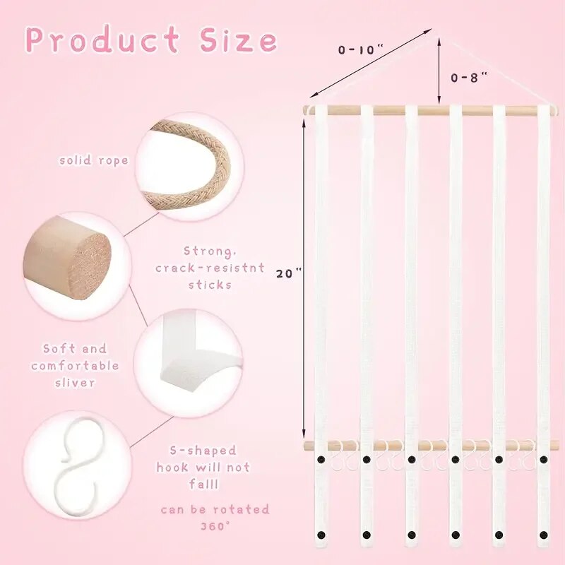 Girls' Hair Bow Clips Holder M - огляд і ціна Wall Anchor Plastic