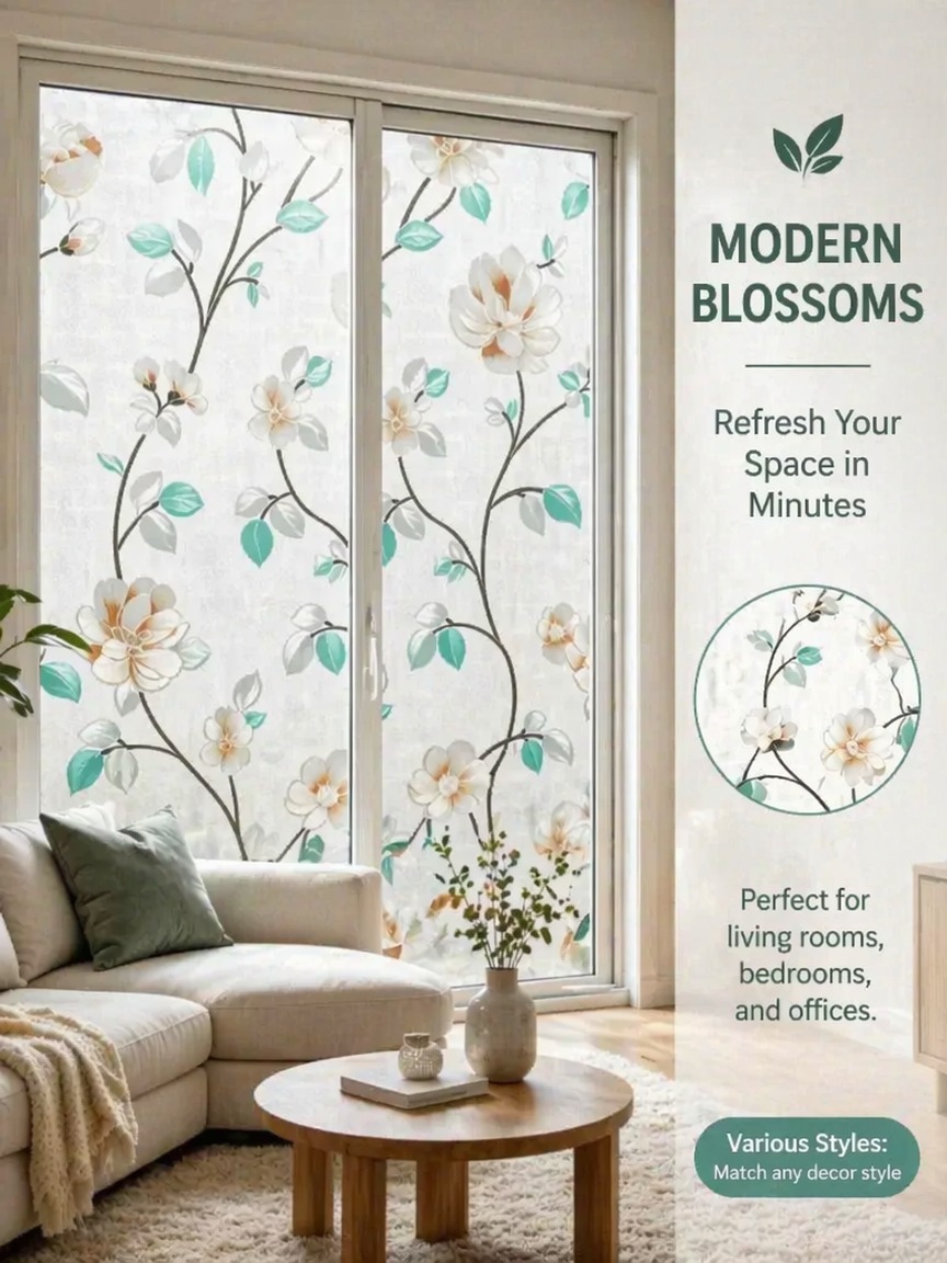 Embroidery Pattern Frosted Pri - огляд і ціна Window Insulation Film
