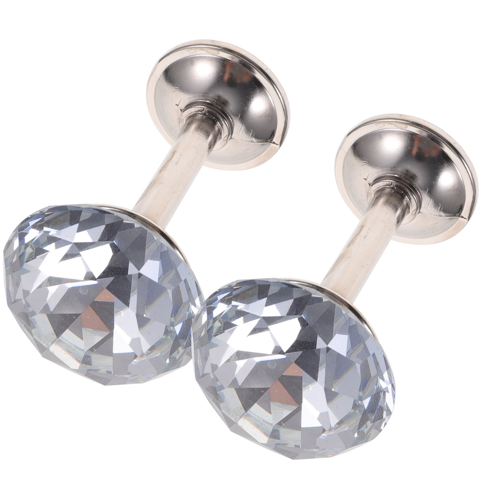 2Pcs Silver Curtains Tiebacks  - огляд і ціна Wall Anchor Plastic